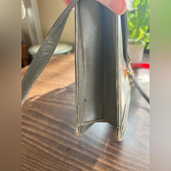 Vintage Slate Grey Neiman Marcus Jay Herbert Crossbody Purse - Picture 7 of 8